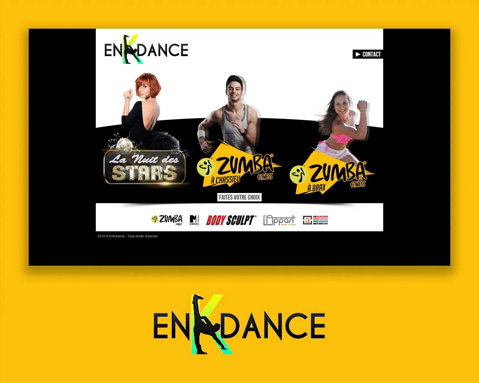 Site vitrine EnKdance création web et intégration